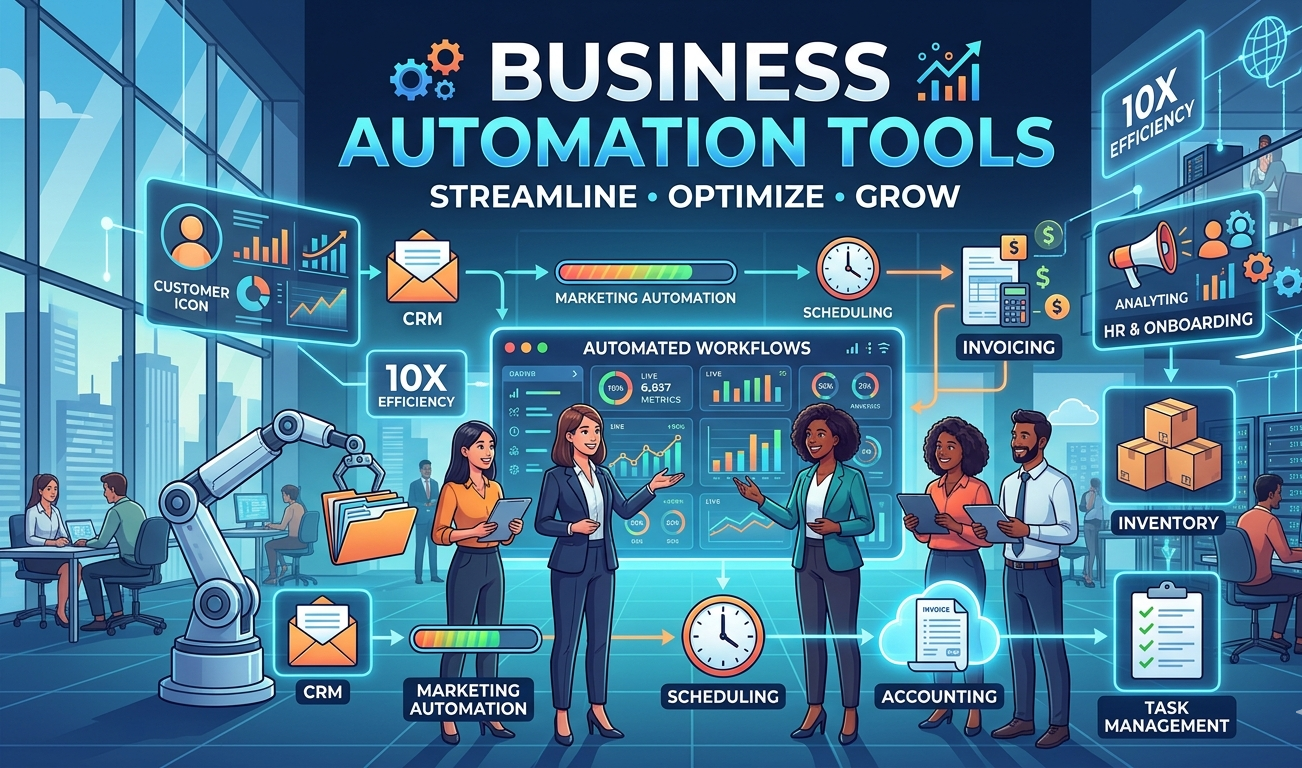 business automation tools for workflow and AI process automation